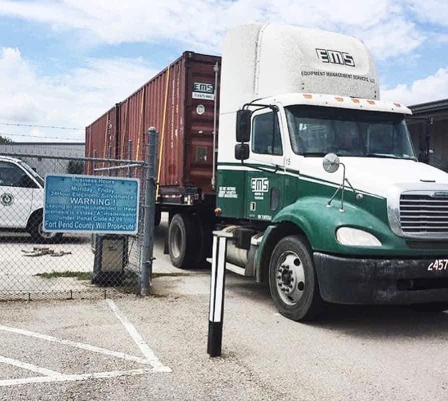 Houston Shipping Containers Ready to Be Transported to Their Rightful Owners