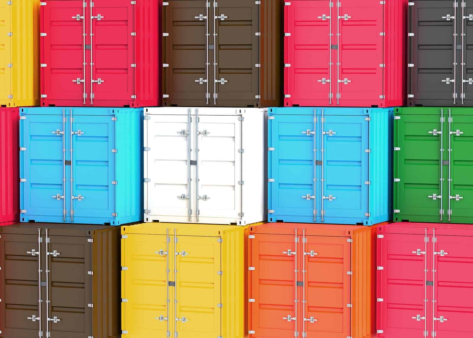 Collection of Brand New Shipping Containers for Sale in Various Colors