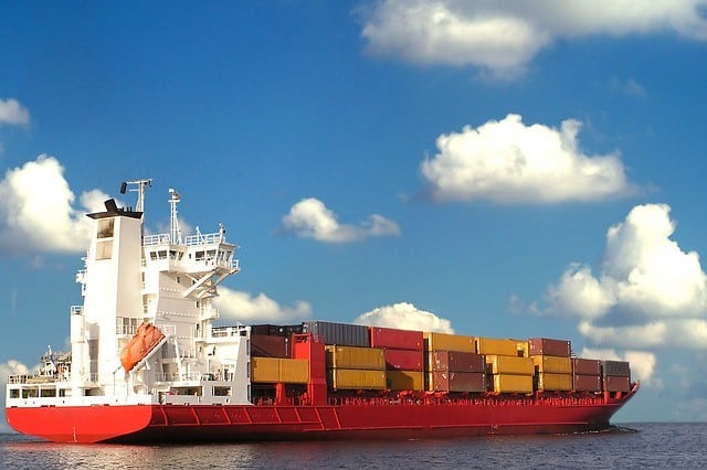 A Huge Ship Full of Cargo-Carrying Used Shipping Containers for Sale
