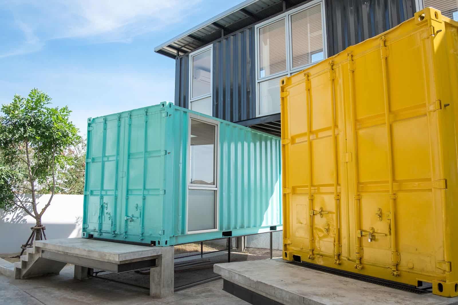 Families Can Turn Shipping Containers Into Low-Cost Two-Story Homes