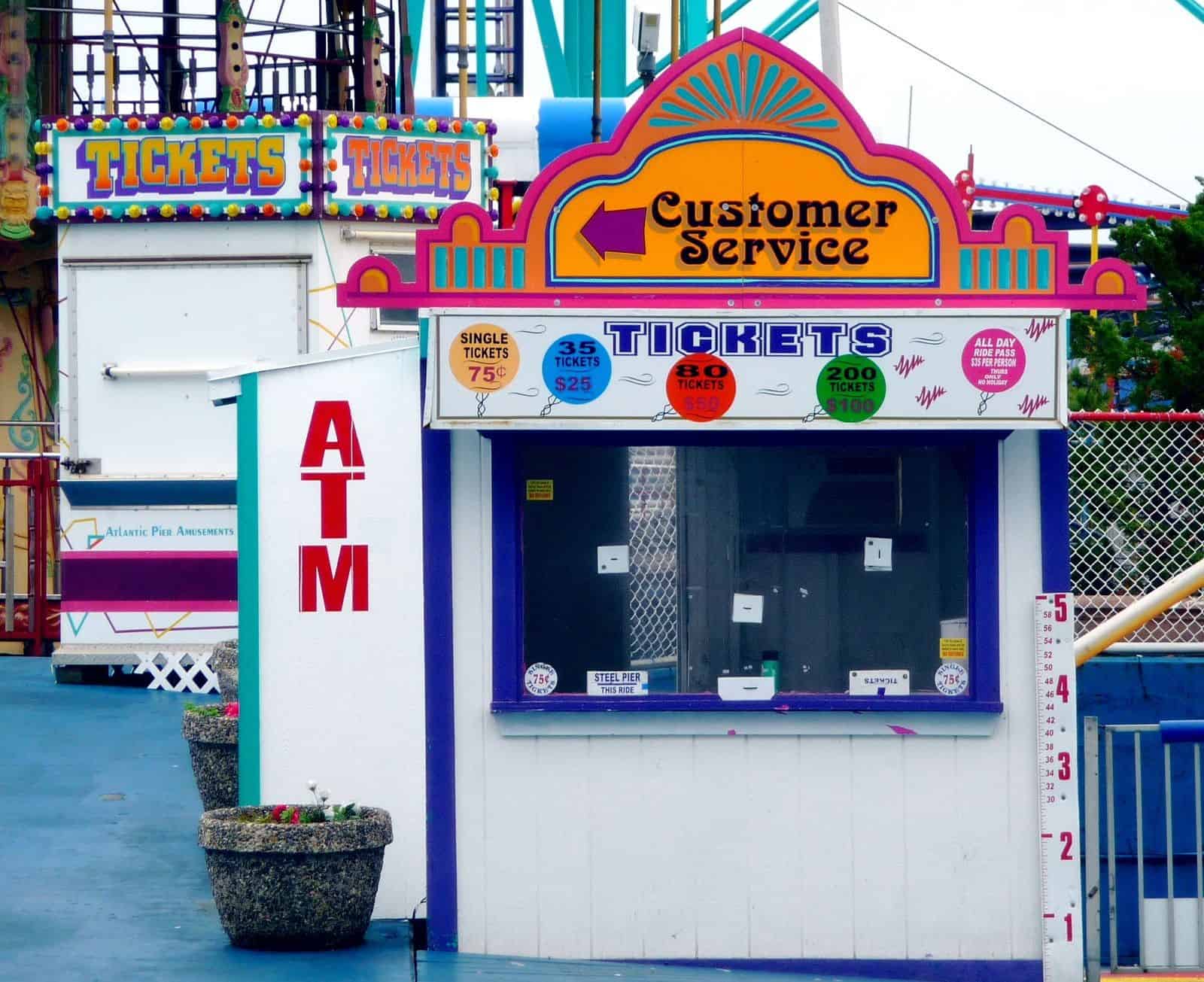 Used Shipping Containers Make Excellent Ticket Offices at Busy Events